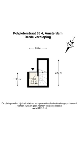 Plattegrond - Potgieterstraat 63-4, 1053 XV Amsterdam - 2D 3E.jpg
